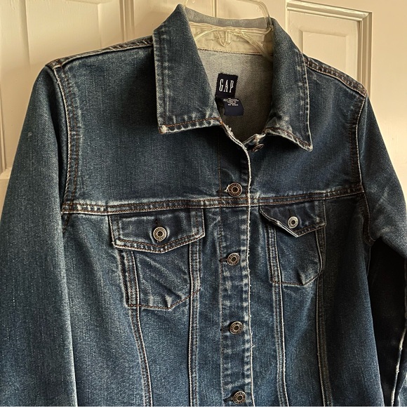 Vintage Gap Distressed Denim Jacket, Y2K, Size M, EUC - Picture 4 of 8